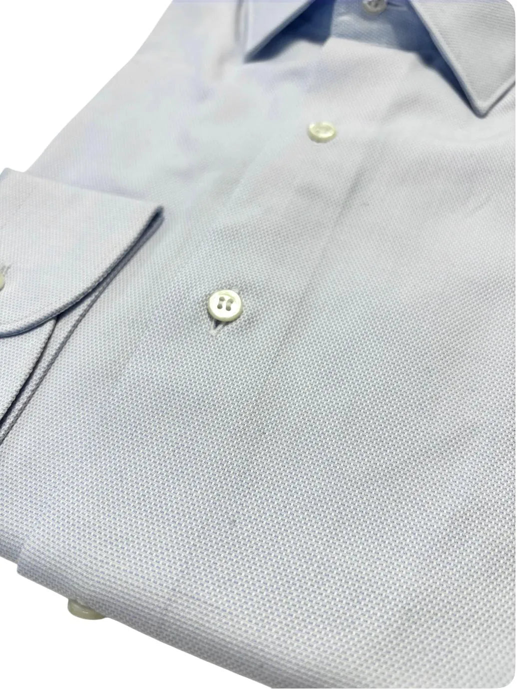 Camicia U41081 con tessuto operato UNGARO