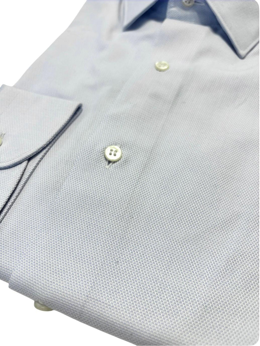Camicia U41081 con tessuto operato UNGARO