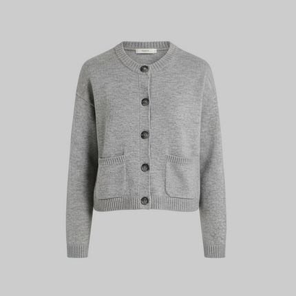 CARDIGAN VAPORE BLEND DI LANA