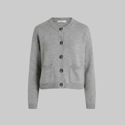 CARDIGAN VAPORE BLEND DI LANA