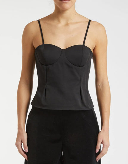 Top Donna Modello Corpetto a Bretelline