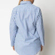 Camicia rigata con dettagli ricamati GIULIA VALLI
