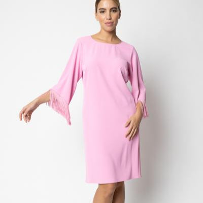 Abito Lungo Girocollo con Frange GIULIA VALLI