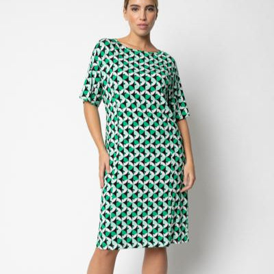 Abito a fantasia con manica 3/4 GIULIA VALLI