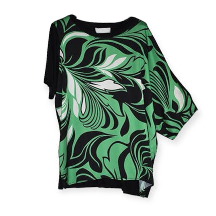 T-shirt con macro fantasia floreale GIULIA VALLI