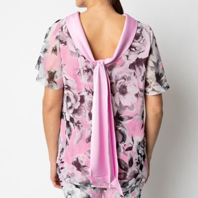 Blusa a Fantasia Floreale a Mezze Maniche GIULIA VALLI