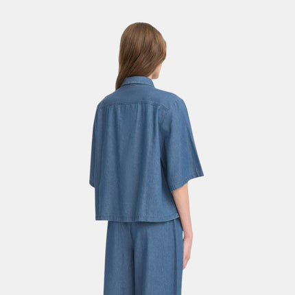 CAMICIA CORTA IHXAURORA SH DI JEANS