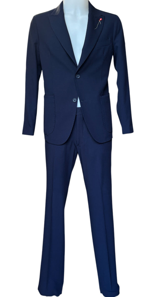 Abito Doppio Bottone con Giacca a Lancia e Pantalone Basso in Vita BERNESE