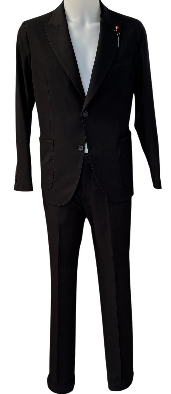 Abito Doppio Bottone con Giacca a Lancia e Pantalone Basso in Vita BERNESE