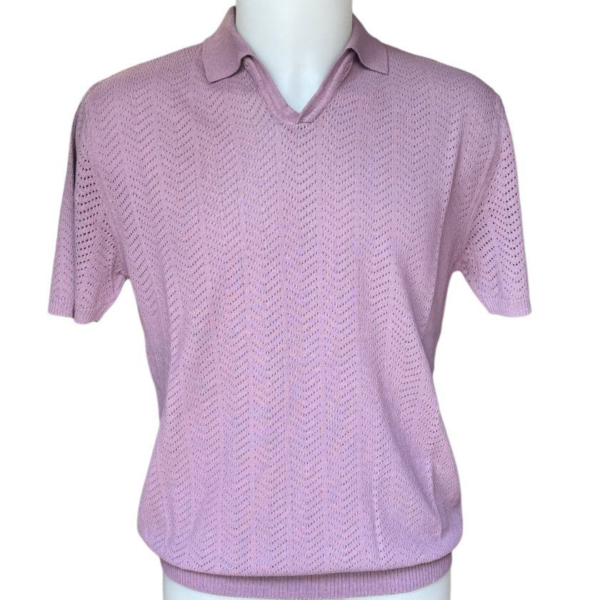 Polo su Tessuto Traforato con Elastico a Costine ANIMA