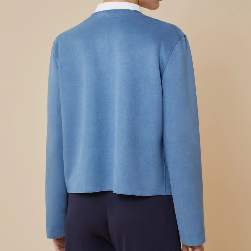 Giacca boxy fit in jersey