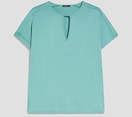 T-shirt in Cotone con Foro a Goccia PENNYBLACK