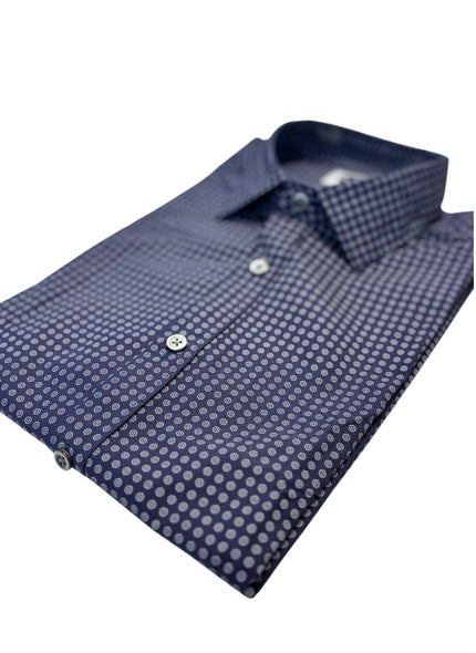 Camicia BERLINO/04014 con fantasia e bottoni a contrasto BAGUTTA