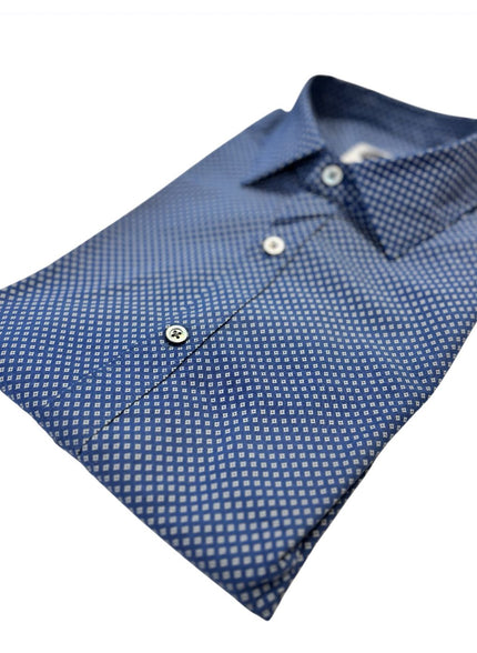 Camicia BERLINO/04241 con micro fantasia a rombi BAGUTTA
