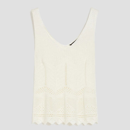 Gilet Traforato con Scollo a V in Filo PENNYBLACK