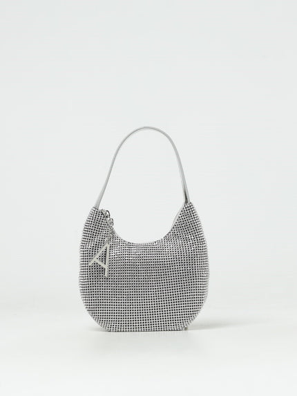 Borsa modello hobo in strass con logo in metallo TWINSET ACTITUDE