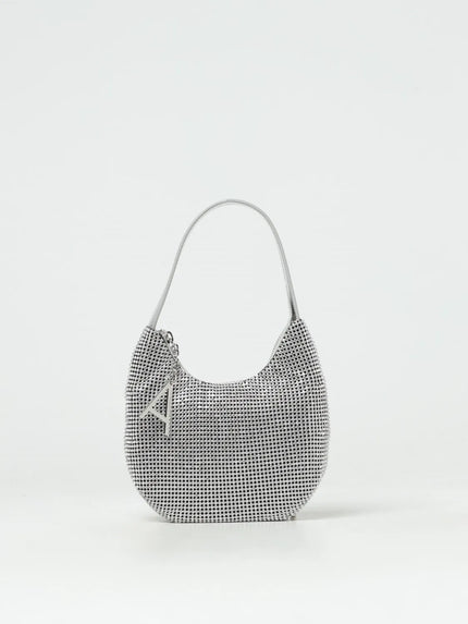Borsa modello hobo in strass con logo in metallo TWINSET ACTITUDE