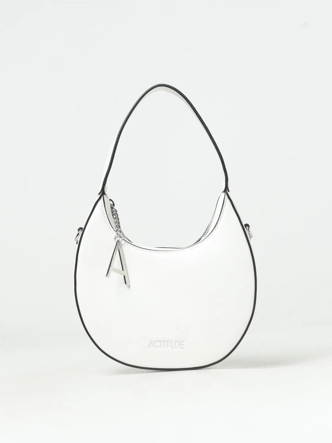 Borsa modello hobo con logo in metallo TWINSET ACTITUDE
