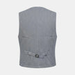 GILET SARTOIALE MODELLO RIGATO MONOPETTO