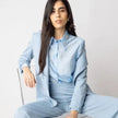 Camicia con Collo Gioiello a Maniche Lunghe TOLERANCE