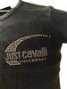 T-shirt con logo in strass JUST CAVALLI