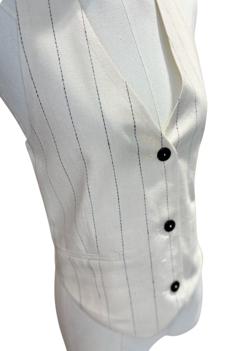 Gilet Gessato a 3 Bottoni HAPPY25