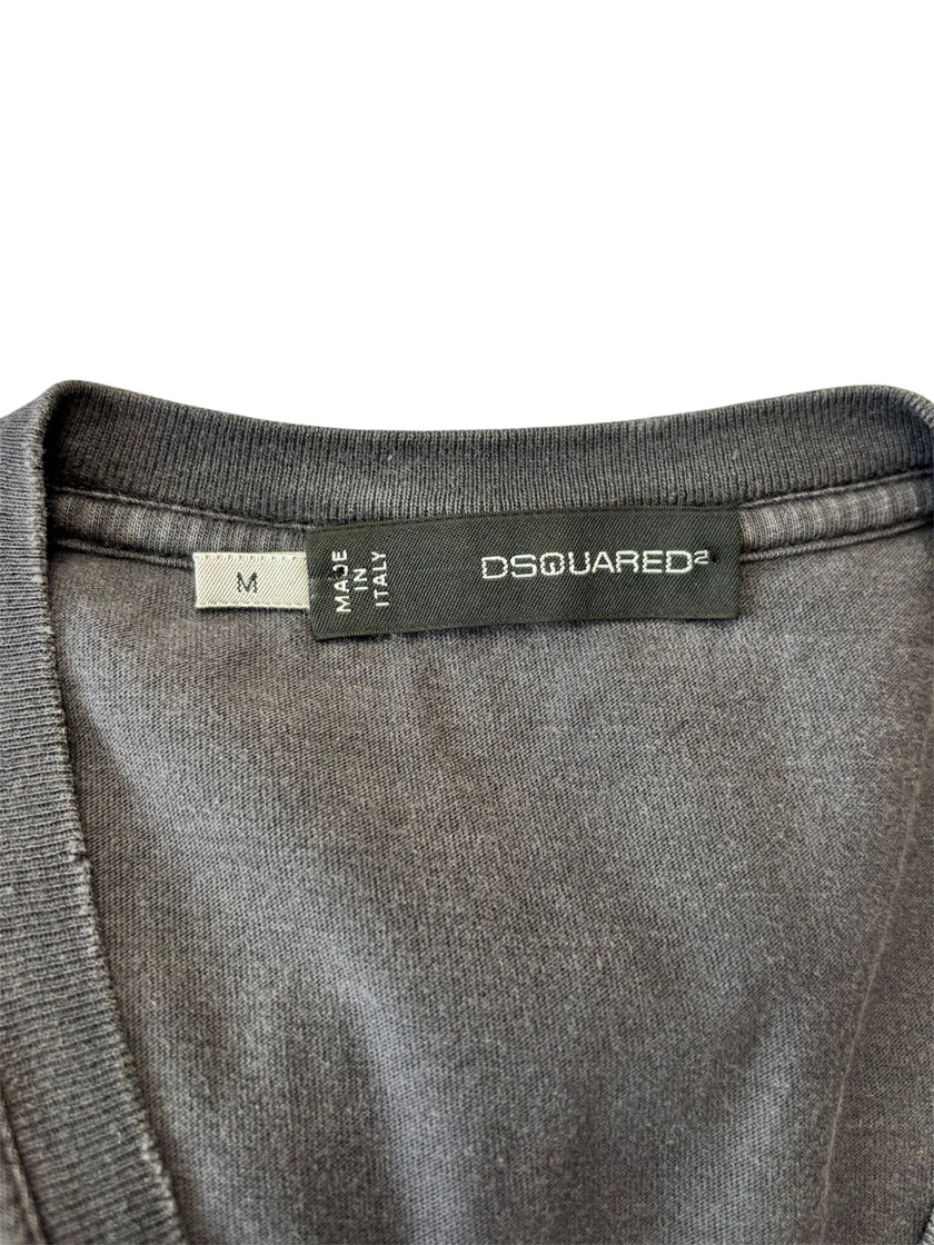 T-shirt con scollo a V DSQUARED