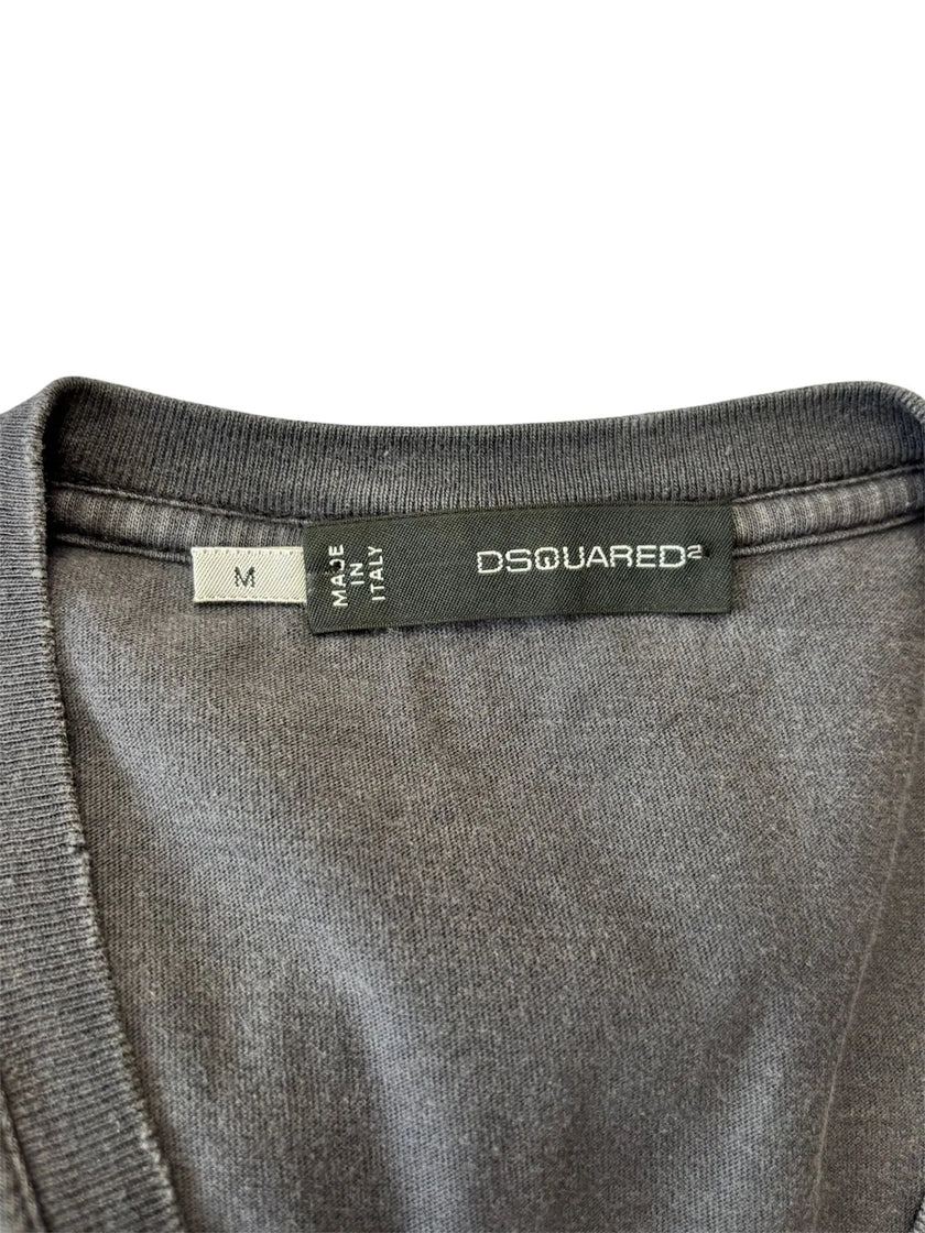 T-shirt con scollo a V DSQUARED