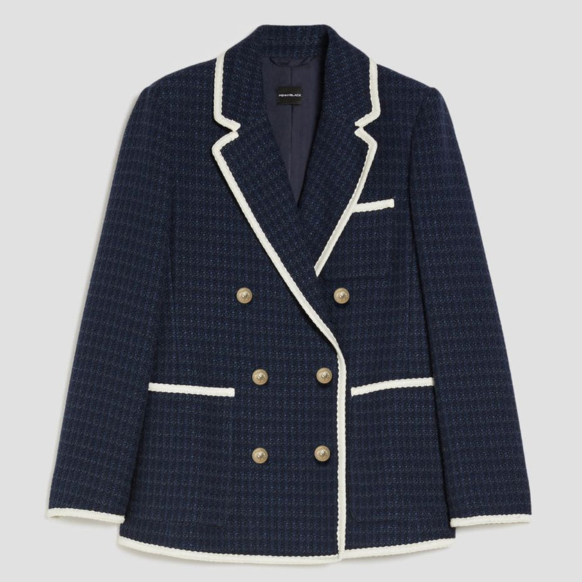 Giacca Doppio Petto con Collo a Revers PENNYBLACK