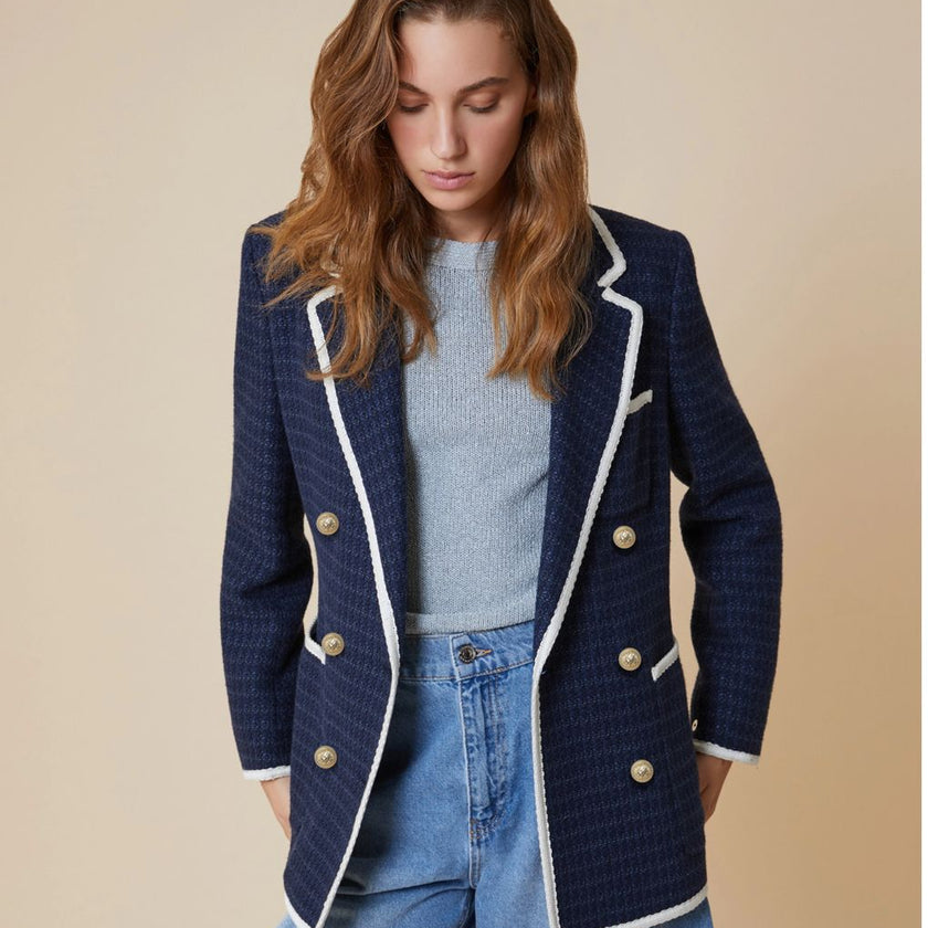 Giacca Doppio Petto con Collo a Revers PENNYBLACK