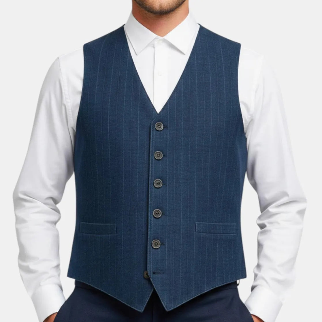 GILET SARTORIALE MONOPETTO MODELLO ELIO