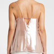 Top in Georgette Laminata con Doppie Spalline Sottili PENNYBLACK