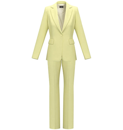 Tailleur Monobottone con Pantalone Dritto