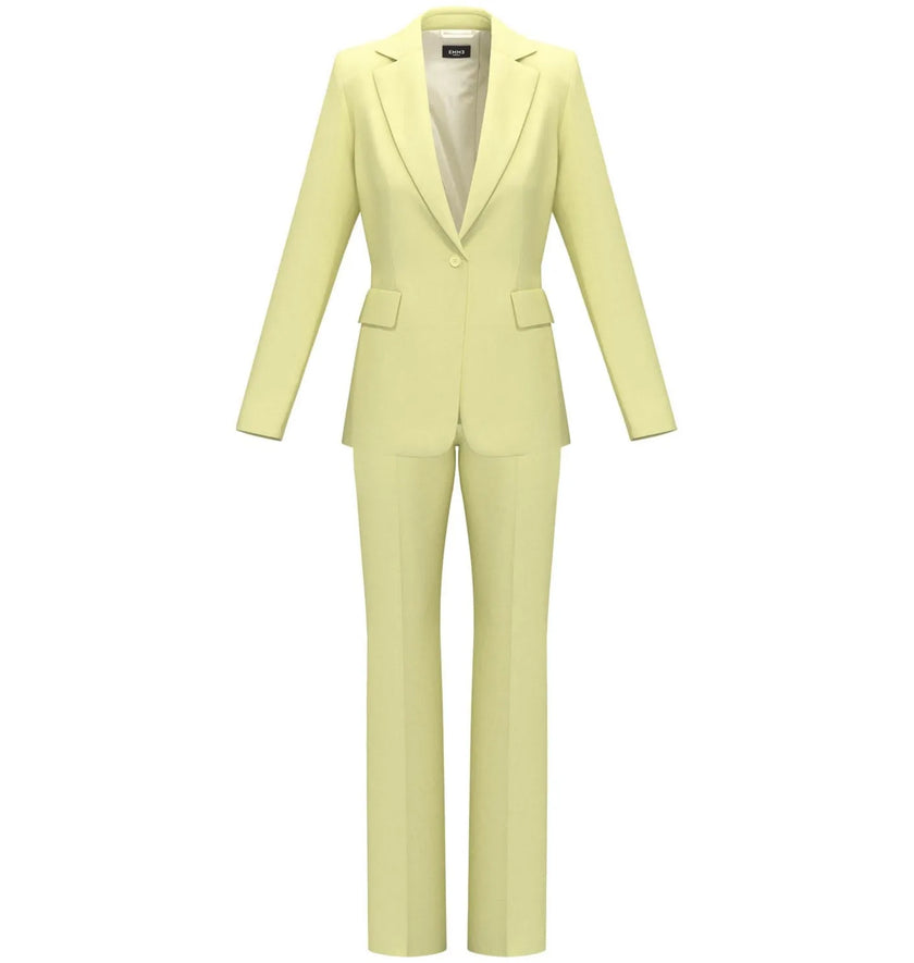 Tailleur Monobottone con Pantalone Dritto