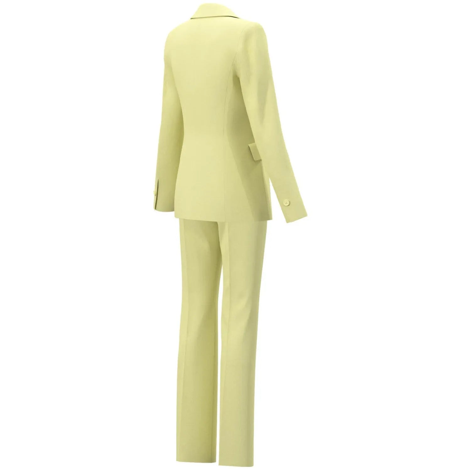 Tailleur Monobottone con Pantalone Dritto