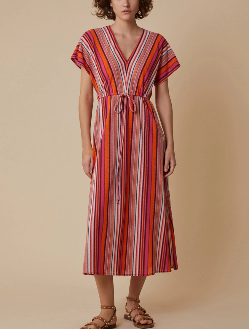 Abito Rigato Multicolor con Lurex PENNYBLACK