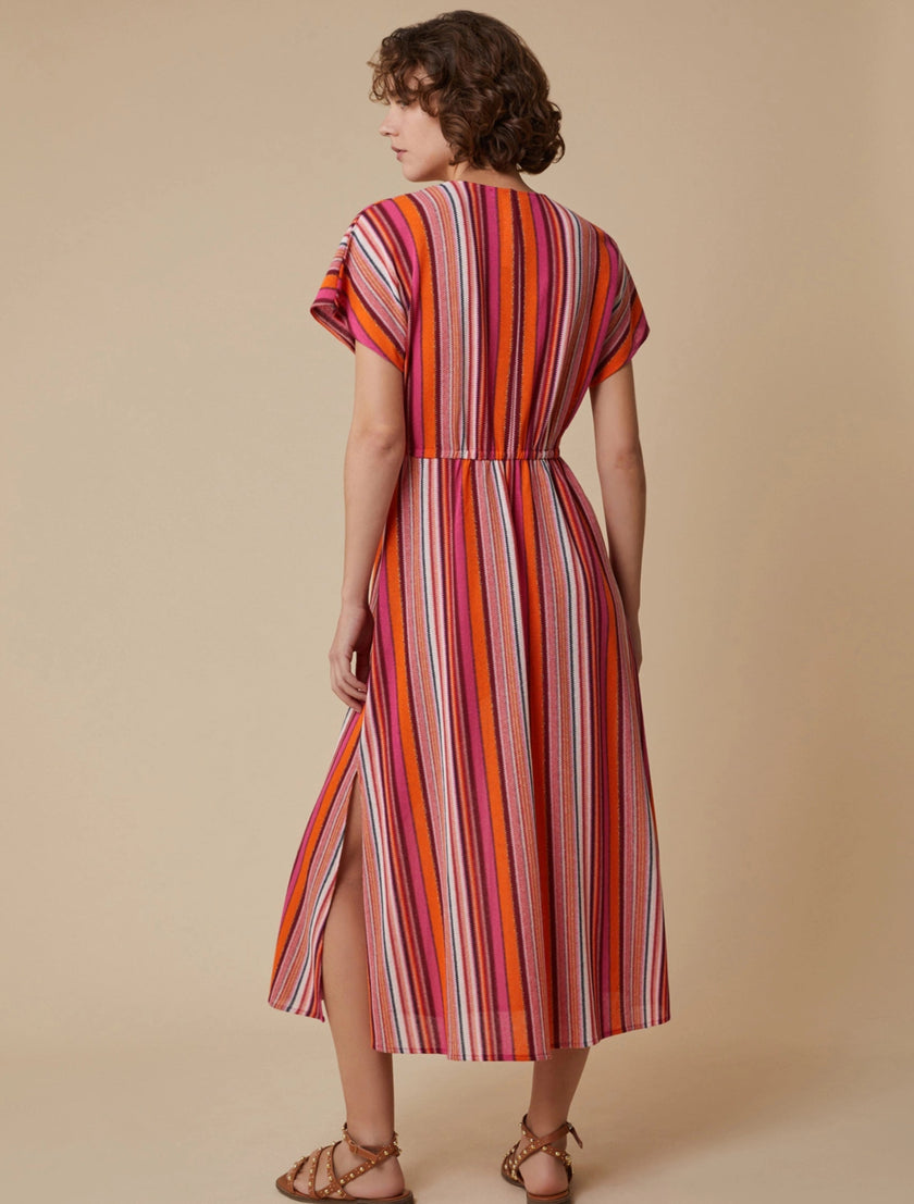 Abito Rigato Multicolor con Lurex PENNYBLACK