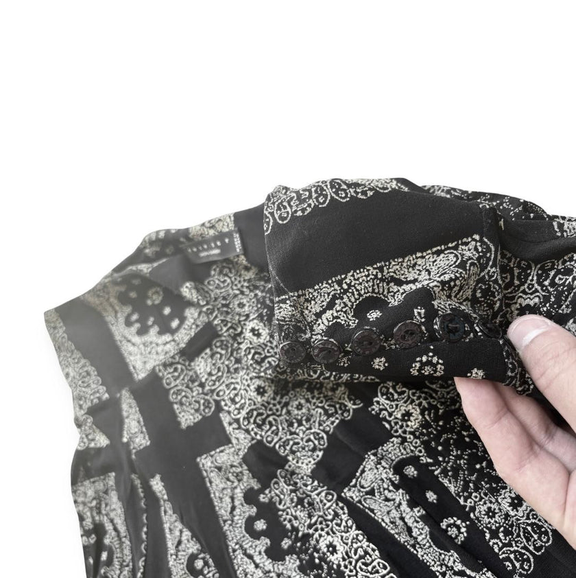 Gonna a pieghe ampie a fantasia geometrica con motivi floreali TWINSET ACTITUDE