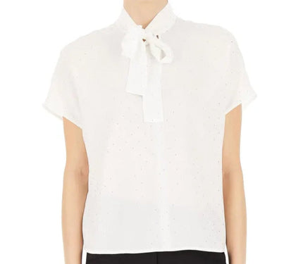 Blusa con Strass e Fiocco al Collo EMME MARELLA