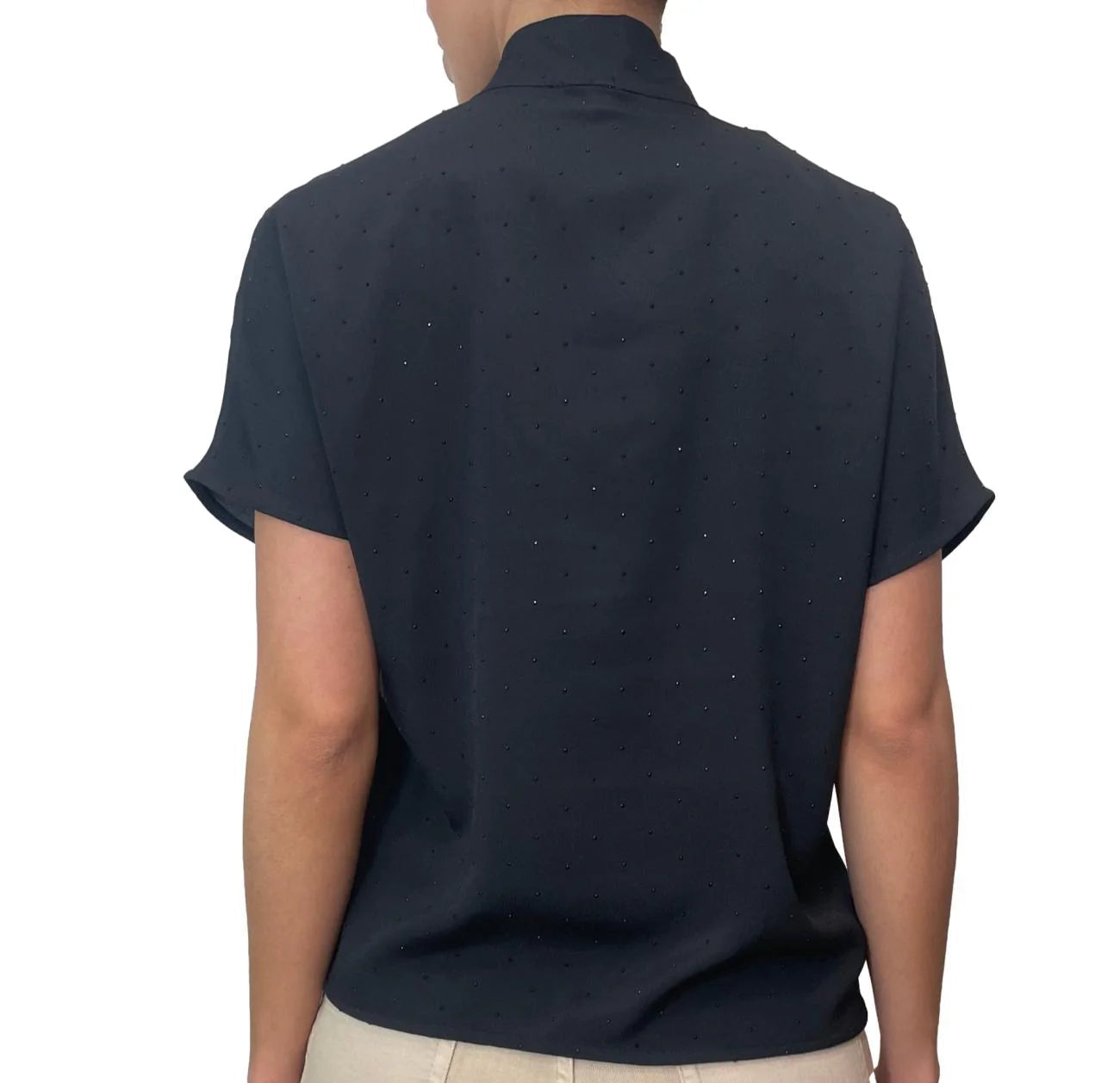 Blusa con Strass e Fiocco al Collo EMME MARELLA