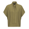 Blusa con Strass e Fiocco al Collo con Scollo a V EMME MARELLA