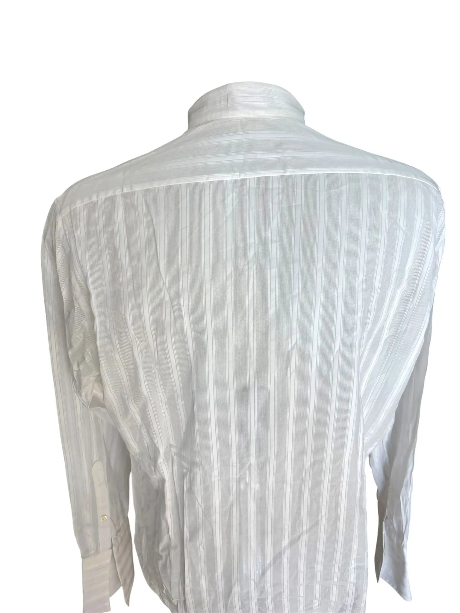 Camicia con motivo a righe e bottoni nascosti GIANFRANCO FERRE