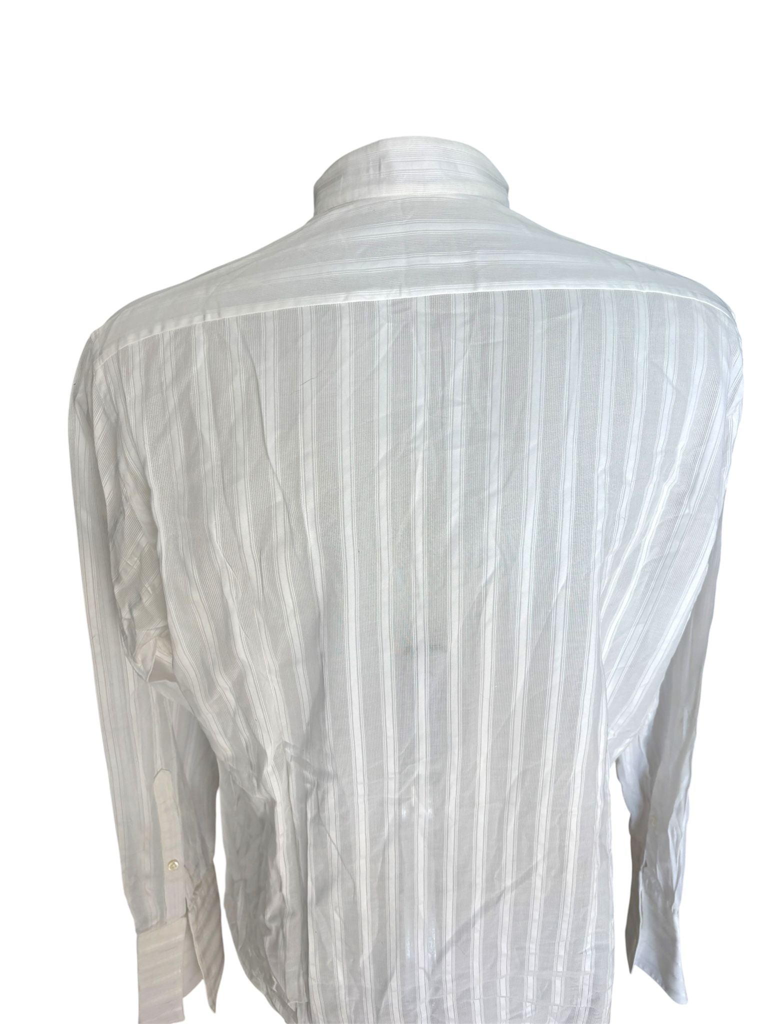 Camicia con motivo a righe e bottoni nascosti GIANFRANCO FERRE