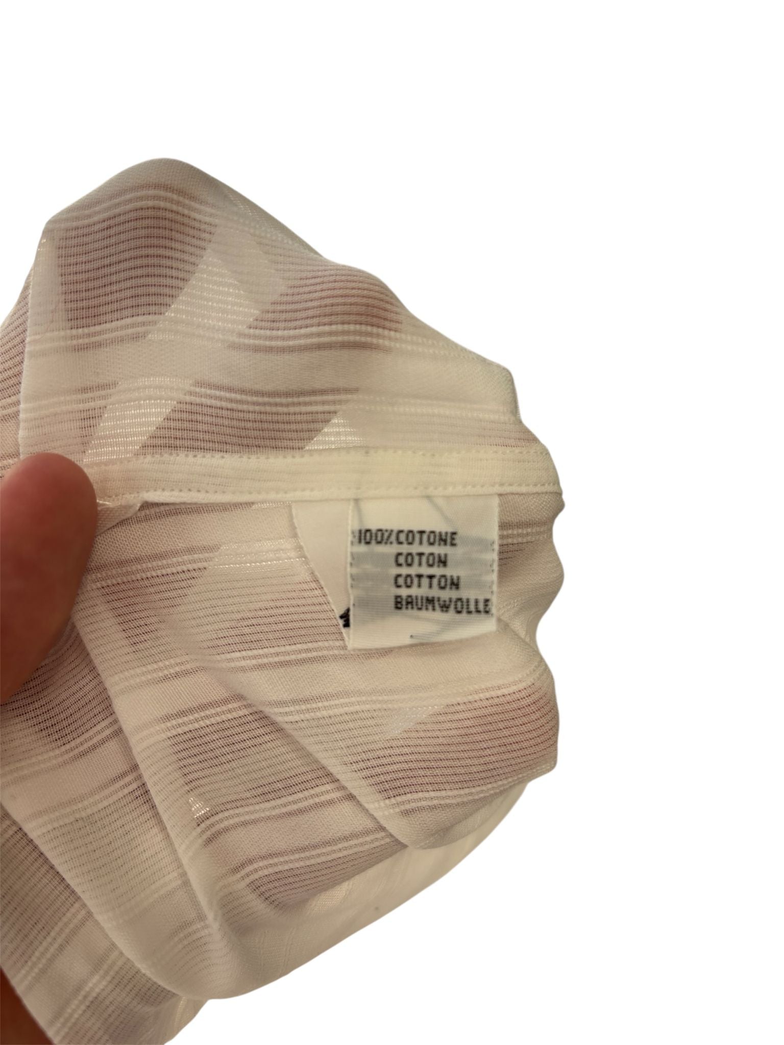 Camicia con motivo a righe e bottoni nascosti GIANFRANCO FERRE