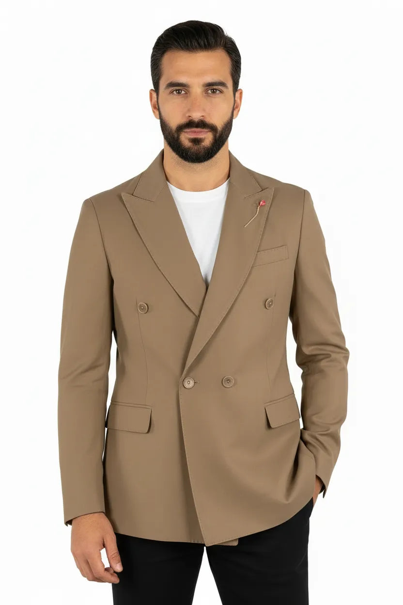 Giacca GI53 TVP11 doppio petto con 2bottoni