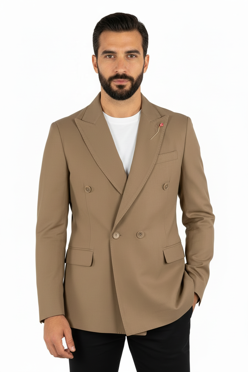 Giacca GI53 TVP11 doppio petto con 2bottoni