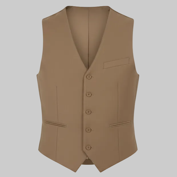 Gilet GL597 TVP11 monopetto cotone e lino