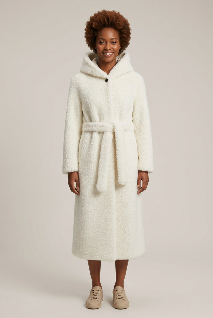 Eco pelliccia SG416 indossata da modella snella