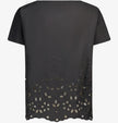 T-shirt Mezza Manica con Ricami Sangallo