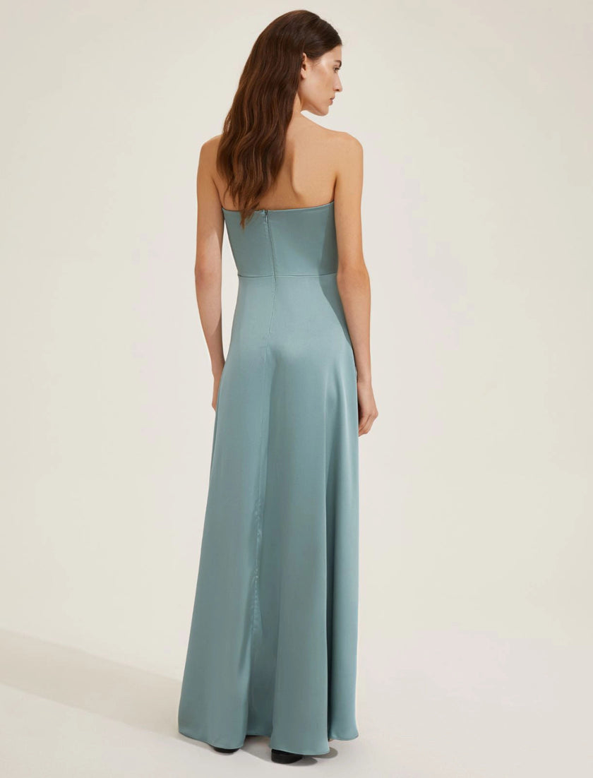 Abito Lungo a Fascia con Spacco e Coprispalle EMME MARELLA